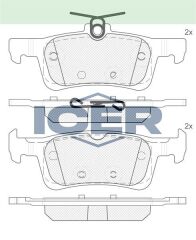 ICER FREN BALATA ARKA PEUGEOT 308 II 1.6 HDI 2014- / 308 II 1.6 THP 2014- / 308 II 1.2 VTI 2014- 1610814180