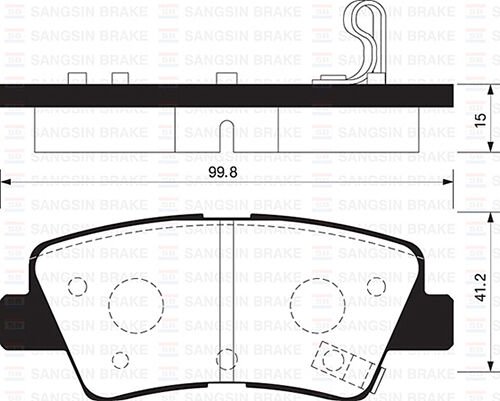 HI-Q FREN BALATA ARKA IKAZLI HYUNDAI ELANTRA 1.6 D-CVVT 2011-2015/ SONATA V 2.0 VVTI 2005-2010 / KIA SOUL (AM) 1.6 CRDI 2009-/ OPTIMA 1.7 CRDI 2012-