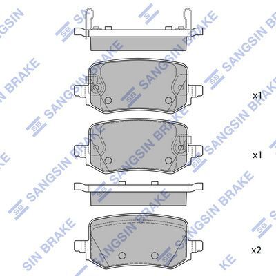 HI-Q FREN BALATA ARKA IKAZLI HYUNDAI TUCSON IV 2020-/ KIA SPORTAGE V 2020-