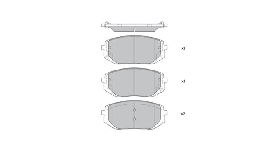 HI-Q FREN BALATA ON IKAZLI HYUNDAI TUCSON IV 2020-/ IONIQ 2020-