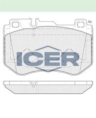ICER FREN BALATA ON MERCEDES C SERISI (W205) C 200 BlueTEC 2014- 0084201720