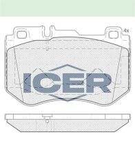 ICER FREN BALATA ON MERCEDES C SERISI (W205) C 200 BlueTEC 2014- 0084201720