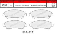 BEŞER FREN BALATA ARKA MITSUBISHI FUSO CANTER EURO 6 201 MK530582