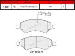 BEŞER FREN BALATASI ÖN JUMPER IV DUCATO IV BOXER IV 77361194