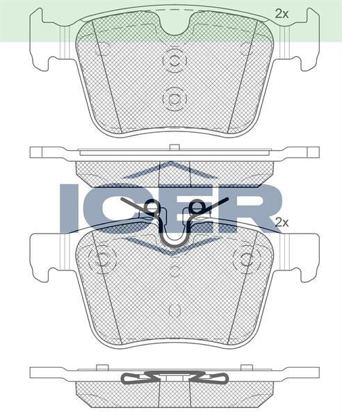 ICER FREN BALATA ARKA 18 JANT LAND ROVER DISCOVERY SPORT (LC) 2.0 TD4 14-/ DISCOVERY SPORT 2.0 Si4 14-/ VOLVO S90 II 2.0 D5 16-/ XC90 II 2.0 D5 15-/ JAGUAR XF (JB) 2.0 D 16-/ XE (X760) 2.0 15- 31400432