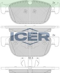 ICER FREN BALATA ON VOLVO XC90 II 2.0 D5 2015- / XC90 II 2.0 T8 HYBRID 2015-/ S90 II 2.0 D5 2016- / V90 II 2.0 D5 2016- / XC60 2.0 D4 2015- 31445975