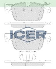 ICER FREN BALATA ON VOLVO S90 II 2.0 D5 2016- / VOLVO S90 II 2.0 D4 2016- 31423651