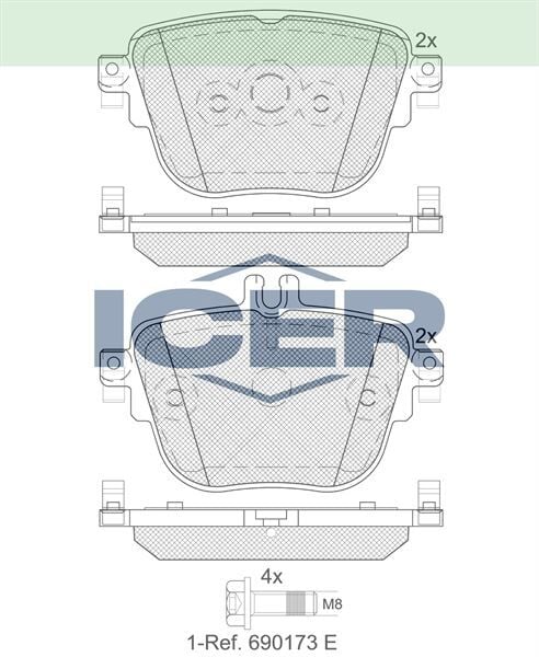 ICER FREN BALATASI ARKA MERCEDES C257 W213 S213 C238 A238 0004206200