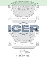 ICER FREN BALATASI ARKA MERCEDES C257 W213 S213 C238 A238 0004206200