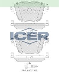 ICER FREN BALATASI ARKA MERCEDES C257 W213 S213 C238 A238 0004206200
