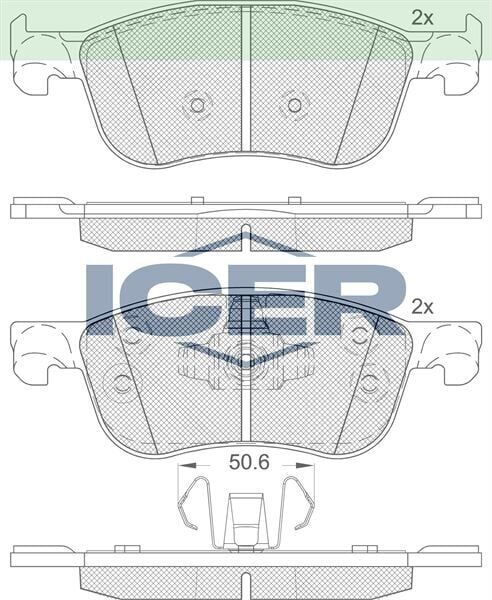 ICER FREN BALATA ON FORD FIESTA VII 1.5 TDCI 2017- / COURIER (V769) 2021- 2095060