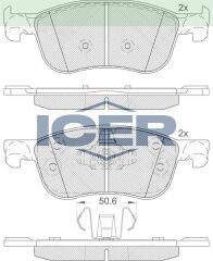 ICER FREN BALATA ON FORD FIESTA VII 1.5 TDCI 2017- / COURIER (V769) 2021- 2095060