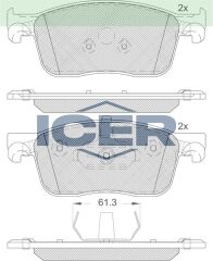 ICER FREN BALATA ON CITROEN JUMPY 1.6 BlueHDI 2016-/PEUGEOT EXPERT 1.6 BlueHDI 2016-/TOYOTA PROACE (MPY_) 1.6 D 2016- / TOYOTA PROACE (MPY_) 2.0 D 2016- 1613260780