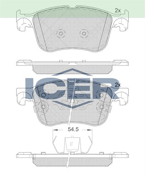 ICER FREN BALATA IKAZLI ON FORD FOCUS IV 2018-/ KUGA III 2019-/ PUMA 2020- 2382272