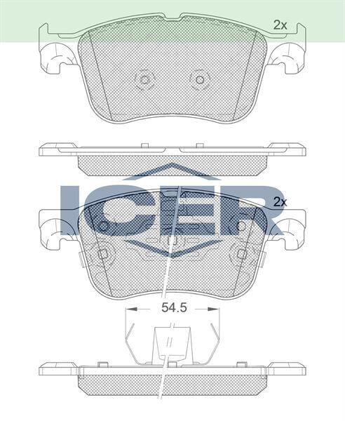 ICER FREN BALATA IKAZLI ON FORD FOCUS IV 2018-/ KUGA III 2019-/ PUMA 2020- 2382272