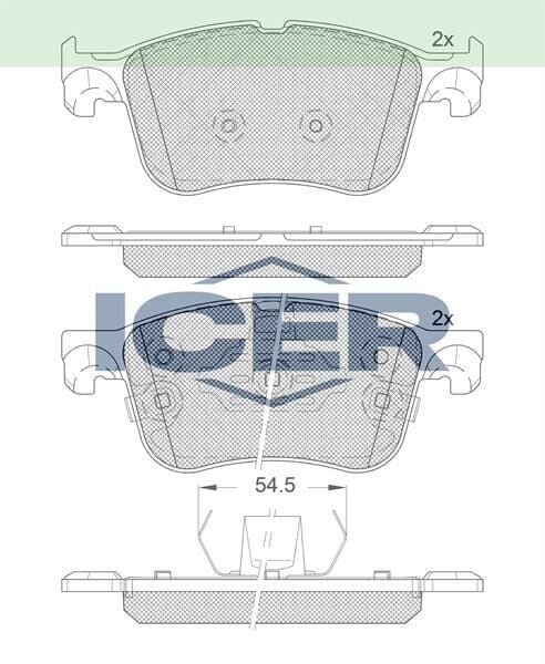 ICER FREN BALATA IKAZLI ON FORD FOCUS IV 2018-/ KUGA III 2019-/ PUMA 2020- 2382272