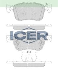 ICER FREN BALATA IKAZLI ON FORD FOCUS IV 2018-/ KUGA III 2019-/ PUMA 2020- 2382272