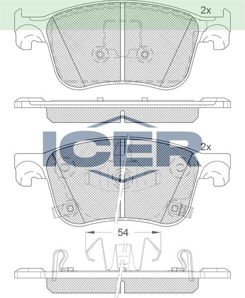 ICER FREN BALATASI ÖN HYUNDAI ACCORD 45022TVCA002