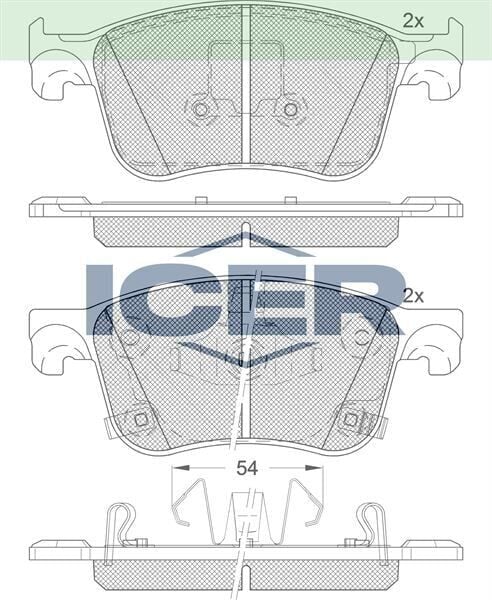 ICER FREN BALATASI ÖN HYUNDAI ACCORD 45022TVCA002