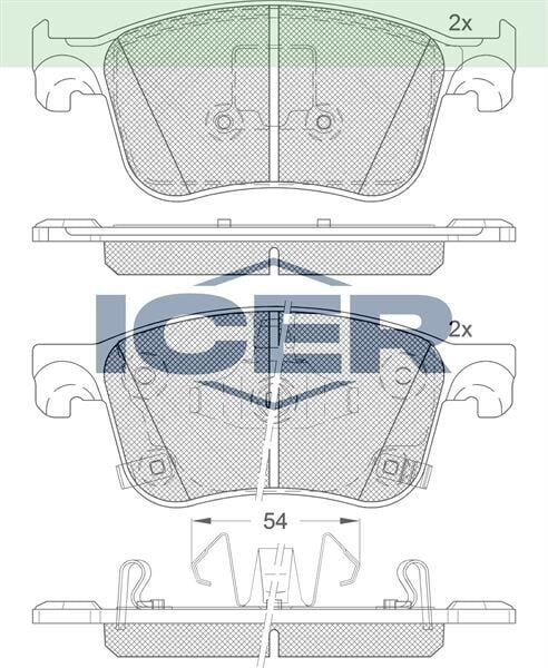 ICER FREN BALATASI ÖN HYUNDAI ACCORD 45022TVCA002