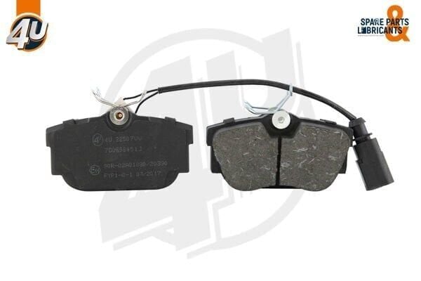 4U FREN BALATA ARKA FISLI VOLKSWAGEN TRANSPORTER IV (70XB,70XC,7DB,7DW) 2.4 D 1990-2003 / TRANSPORTER IV 2.5 TDI 1990-2003 / TRANSPORTER IV 1.9 D 1990-2003 / TRANSPORTER IV 2.5 D 1990-2003 7D0698451J