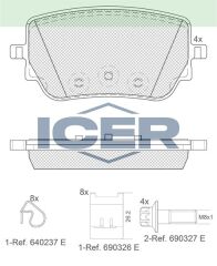 ICER FREN BALATA ARKA MERCEDES A 180 d - 200 (W177) 2018- / CLA 180 d - 200 (C118) 2019- 0004201706