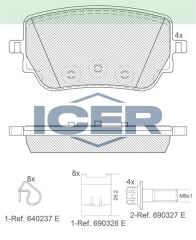 ICER FREN BALATA ARKA MERCEDES A 180 d - 200 (W177) 2018- / CLA 180 d - 200 (C118) 2019- 0004201706