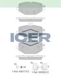 ICER FREN BALATASI ARKA MERCEDES GLE-CLASS II 21> 0004204002