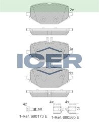 ICER FREN BALATASI ARKA MERCEDES GLE-CLASS II 21> 0004204002