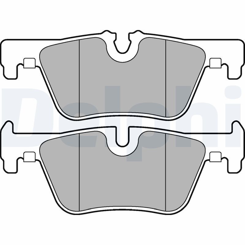DELPHI 	FREN BALATA ARKA BMW 1 SERISI (F20,F21) 116 i 2010-/ 118 i 2010-/ 116 D 2010-/ 120 D 2010-/ 3 SERISI (F30) 320 D 2011-/ 318 i 2011-/ 316 i 2011-/ 330 Xi 2011-
