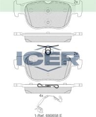 ICER FREN BALATA ARKA 272mm DISK VW GOLF VIII - CADDY V 2020- / SKODA OCTAVIA IV (NX3) 2020- /SEAT LEON (KL1) 2019- /AUDI A3 SPORTBACK (8YA) 2019- 5WA698451G
