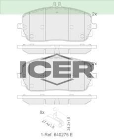ICER FREN BALATASI ÖN C SERİSİ W206 - (2021-) 0004200204