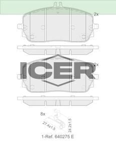 ICER FREN BALATASI ÖN C SERİSİ W206 - (2021-) 0004200204