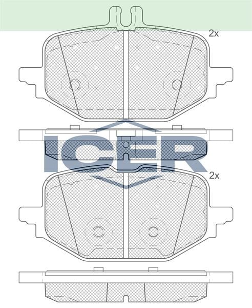 ICER FREN BALATASI ARKA MERCEDES W206 S206 C236 A236 W2 0004201104