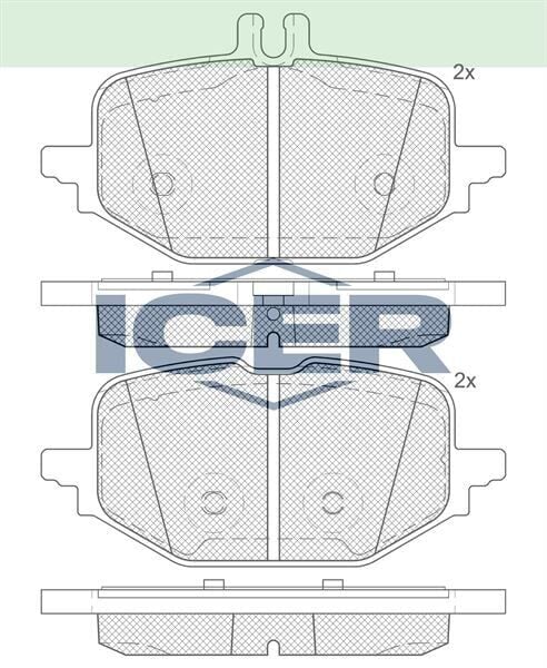 ICER FREN BALATASI ARKA MERCEDES W206 S206 C236 A236 W2 0004201104
