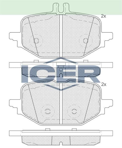 ICER FREN BALATASI ARKA MERCEDES W206 S206 C236 A236 W2 0004201104