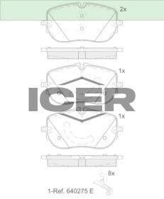ICER BALATA ÖN DİSK MERCEDES-BENZ C CLASS W206 C200 C20 0004200004