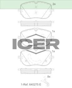 ICER BALATA ÖN DİSK MERCEDES-BENZ C CLASS W206 C200 C20 0004200004