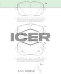 ICER BALATA ÖN DİSK MERCEDES-BENZ C CLASS W206 C200 C20 0004200004