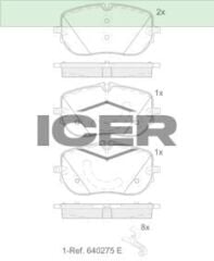 ICER BALATA ÖN DİSK MERCEDES-BENZ C CLASS W206 C200 C20 0004200004