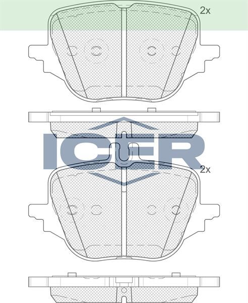 ICER FREN BALATASI ARKA MERCEDES W206 S206 C236 A236 W2 0004204103