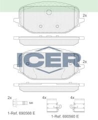 ICER FREN BALATA ON FIAT DOBLO 2022-/ PEUGEOT RIFTER 2019-/ PARTNER 2021-/ 308 III 2021-/ 508 II 2019-/ CITROEN BERLINGO 2021-/DS 4 II 2021-/OPEL ASTRA L 2021-/ COMBO E 2019-/ GRANDLAND 2017- 1647880280