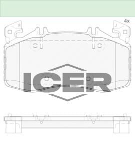 ICER REN BALATASI MERCEDES-BENZ A45 AMG 07.19> 0004202203