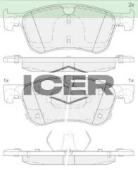 ICER FREN BALATA ON NISSAN QASHQAI III (J12) 1.3 DIG-T 2021- / RENAULT AUSTRAL TCe 130,140 2022- / KANGOO 2021- 4204204600