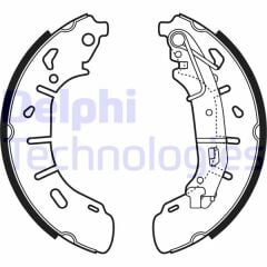 DELPHI FREN PABUC BALATA ARKA FIAT DOBLO (152,263) 1.6 MJT LEVYELI 254X57 mm 2010-/FIAT DOBLO 1.3 MJT 2010-/ FIAT DOBLO 1.9 MJT 2010-/ FIAT DOBLO MAXI 1.3 MJT 2010-/ FIAT DOBLO MAXI 1.6 MJT 2010-