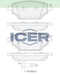 ICER FREN BALATASI ARKA RENAULT KANGOO III 23> NISSAN TOWNSTAR 25> 440600569R