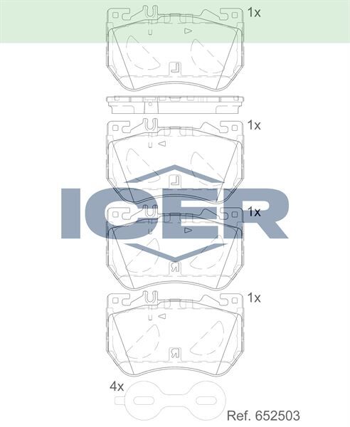 ICER FREN BALATASI ON MERCEDES W206 S206 C236 A236 W214 A0004200404