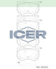 ICER FREN BALATASI ON MERCEDES W206 S206 C236 A236 W214 A0004200404