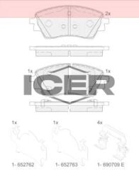 ICER FREN BALATASI ÖN HYUNDAI KONA SUV 58101BEA05