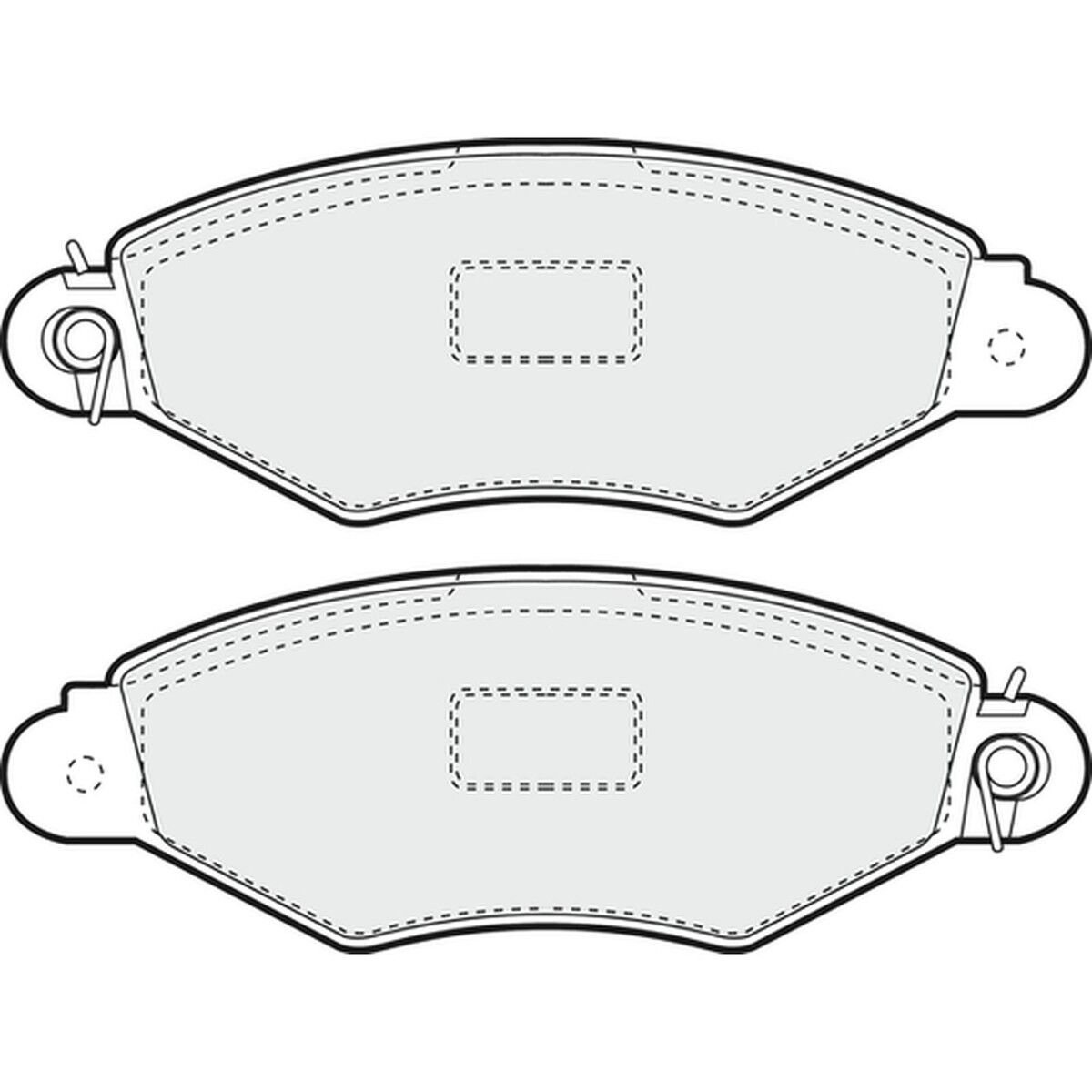 AYSAN FREN BALATA ON PEUGEOT 206 (2A/C) 1.4i 16v 1998-2006 / 206 (2A/C) 1.4 HDI 1998-2006 / 206 (2A/C) 1.6i 16v 1998-2006